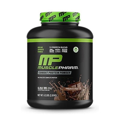 MusclePharm Combat Protein Powder, Chocolate Milk Flavor 6.2lbs
