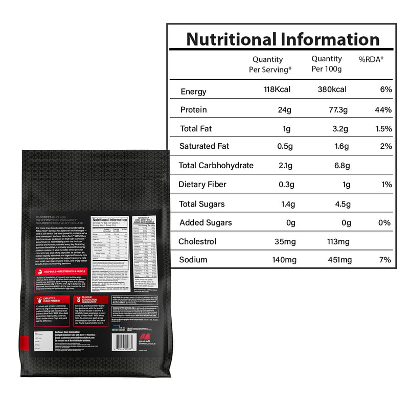 MUSCLE TECH NITROTECH WHEY PROTEIN 4 KG