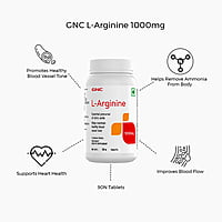 GNC L-Arginine 1000 mg | 90 Tablets - NITRIC OXIDE