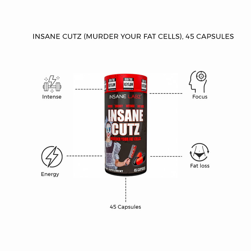 Insane Cutz (Murder Your Fat Cells), 45 Capsules