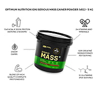 OPTIMUM NUTRITION (ON) Serious Mass Gainer powder (Veg) - Pack of 5 kg (Chocolate)