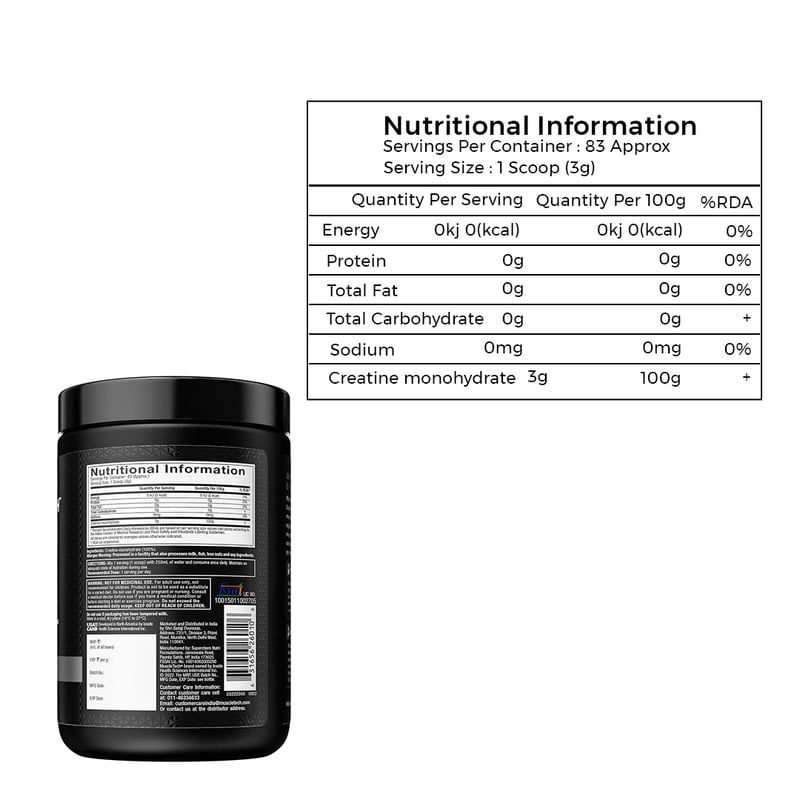 Muscletech Essential Series Platinum 100% Creatine 0.88 lb (Pack of 400 g powder, Unflavored)