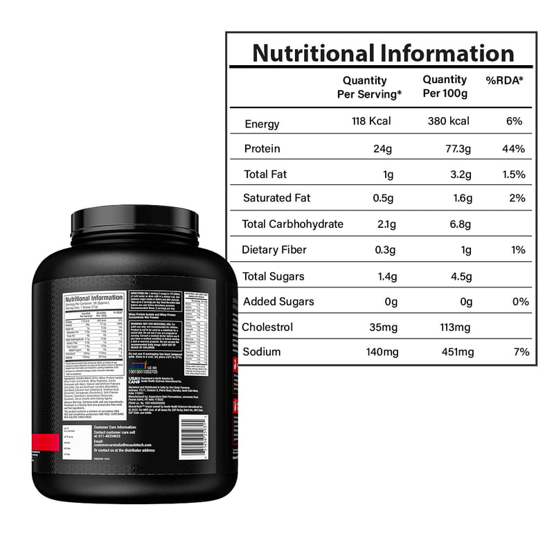 MuscleTech NitroTech 100% Whey Gold Performance Series 1kg